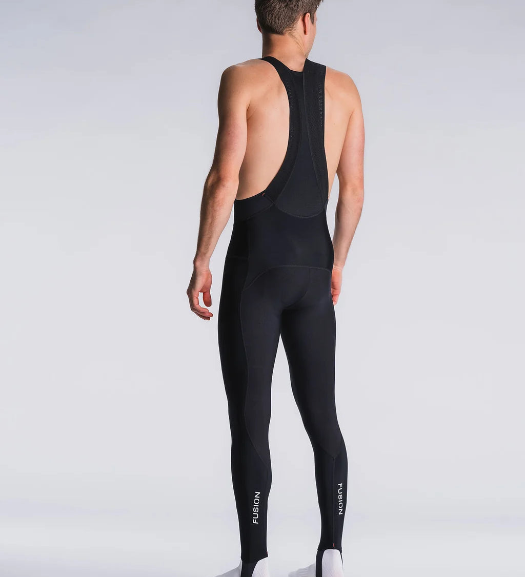 Fusion Long Bib Tights - Black