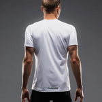 Fusion Mens Tempo T-Shirt - White (logo) - Endurance Sport