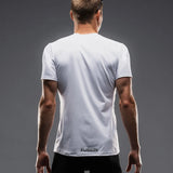 Fusion Mens Tempo T-Shirt - White (logo) - Endurance Sport