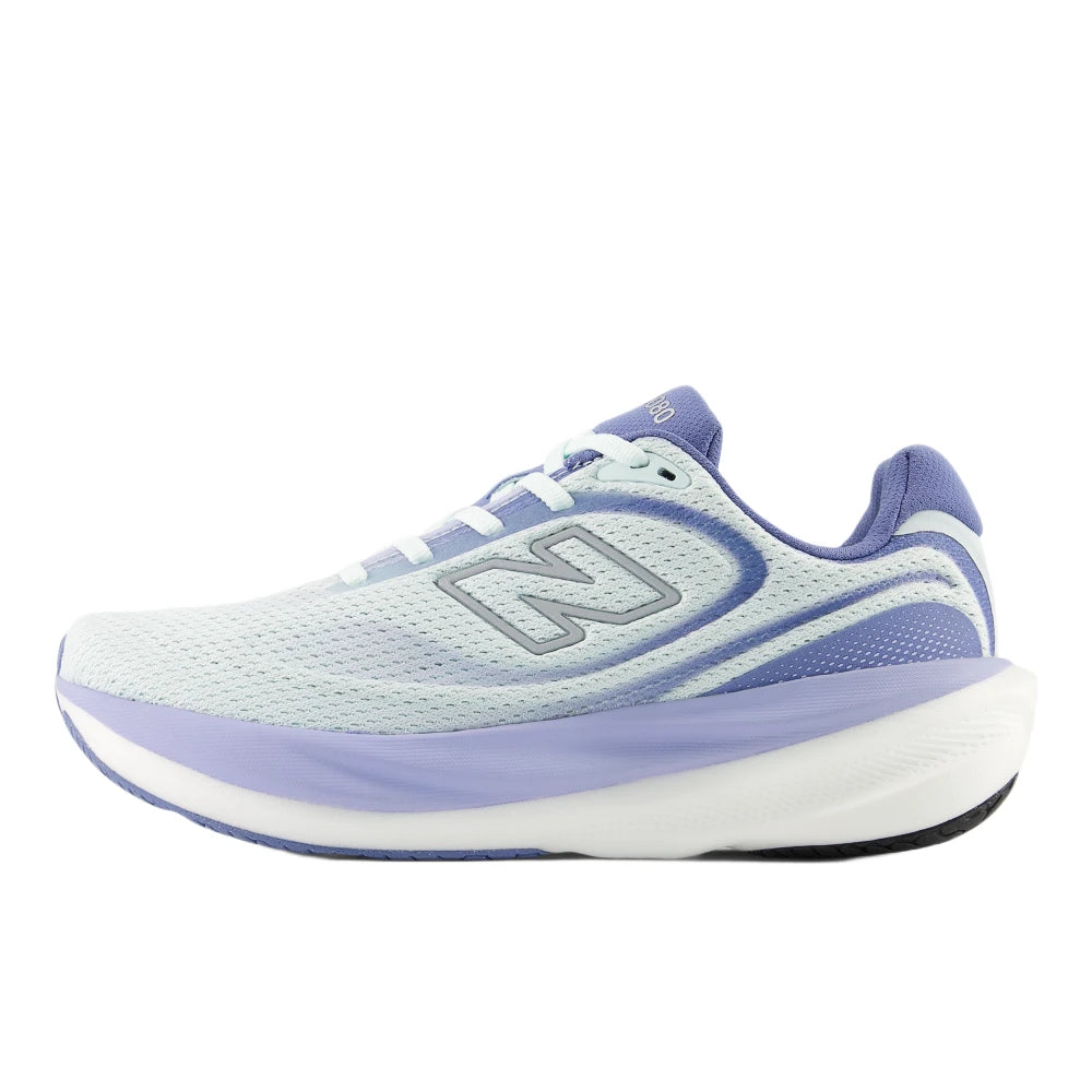 New Balance 1080v15 Breathe Dame - Glint Blue/Silver Metallic/Fairweather Blue - Endurance Sport