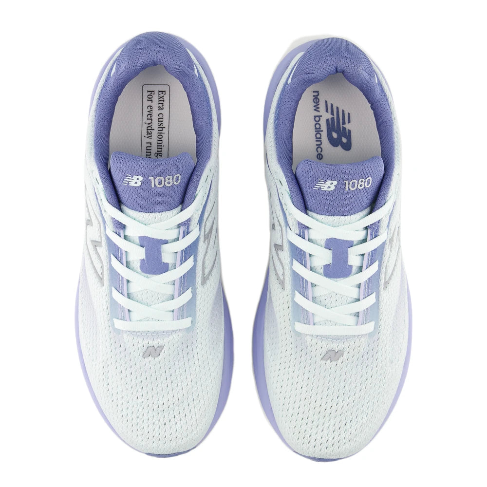 New Balance 1080v15 Breathe Dame - Glint Blue/Silver Metallic/Fairweather Blue - Endurance Sport
