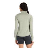 New Balance Athletics Heat Grid 1/2 Zip Dame - Garter Snake Heather - Endurance Sport