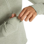 New Balance Athletics Heat Grid 1/2 Zip Dame - Garter Snake Heather - Endurance Sport