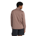 New Balance Mens Athletics Heat Grid 1/2 Zip - Earth Shadow Heather - Endurance Sport