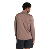New Balance Mens Athletics Heat Grid 1/2 Zip - Earth Shadow Heather - Endurance Sport