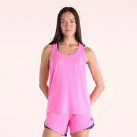 New Balance RC Essential Tank Dame - Pink Heat Heather/Slate Grey