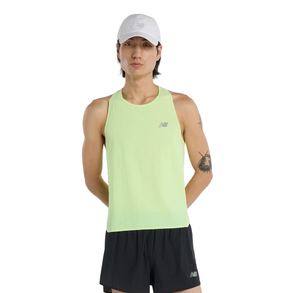 New Balance Race Day Ultra Light Singlet Herre - Afterglow - Endurance Sport
