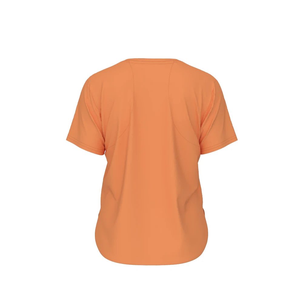 New Balance RaceDay UltraLight T-Shirt dame - Hot Mango set fra ryggen