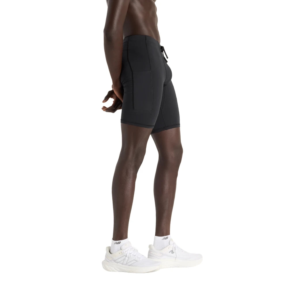 New Balance  RC Pocket Half Tight 9 Herre - Black/Slate Grey - Endurance Sport