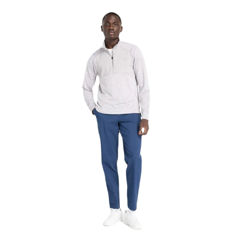 New Balance Athletics Heat Grid 1/2 Zip Herre - Athletic Grey set fra fronten