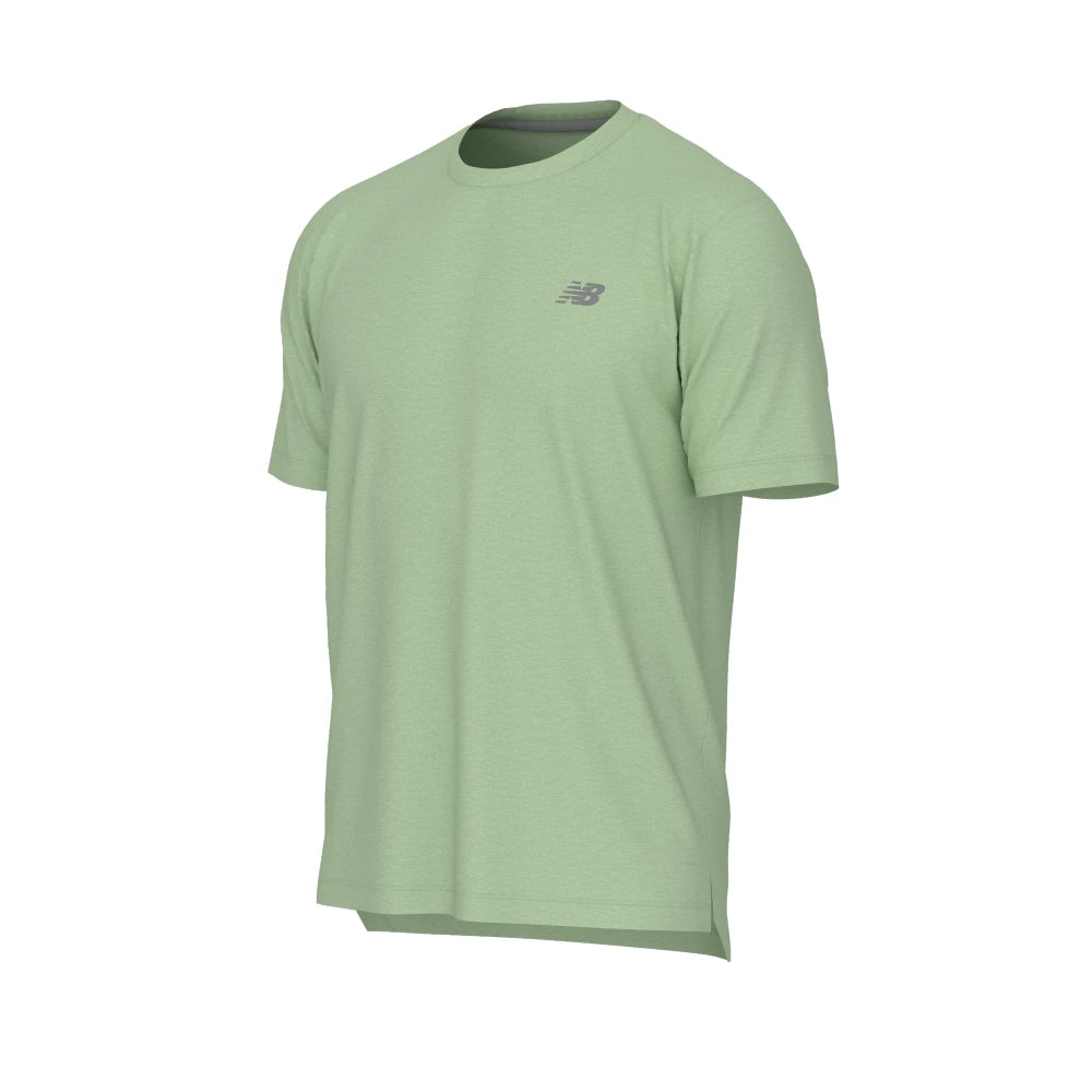 New Balance Athletics T-Shirt Herre - Melon Water set fra front