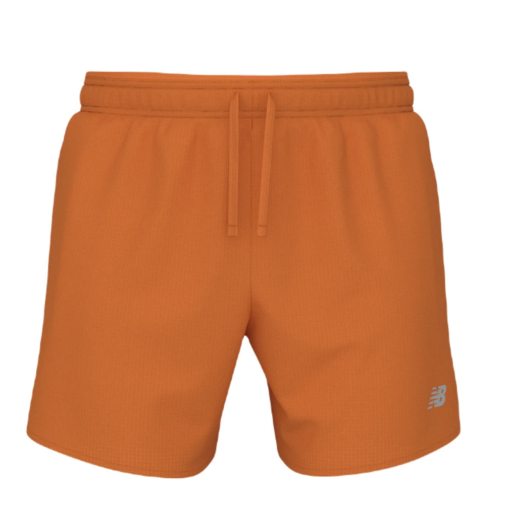 New Balance RC Ultra Light Split Short 3 Herre - hot mango set fra fronten