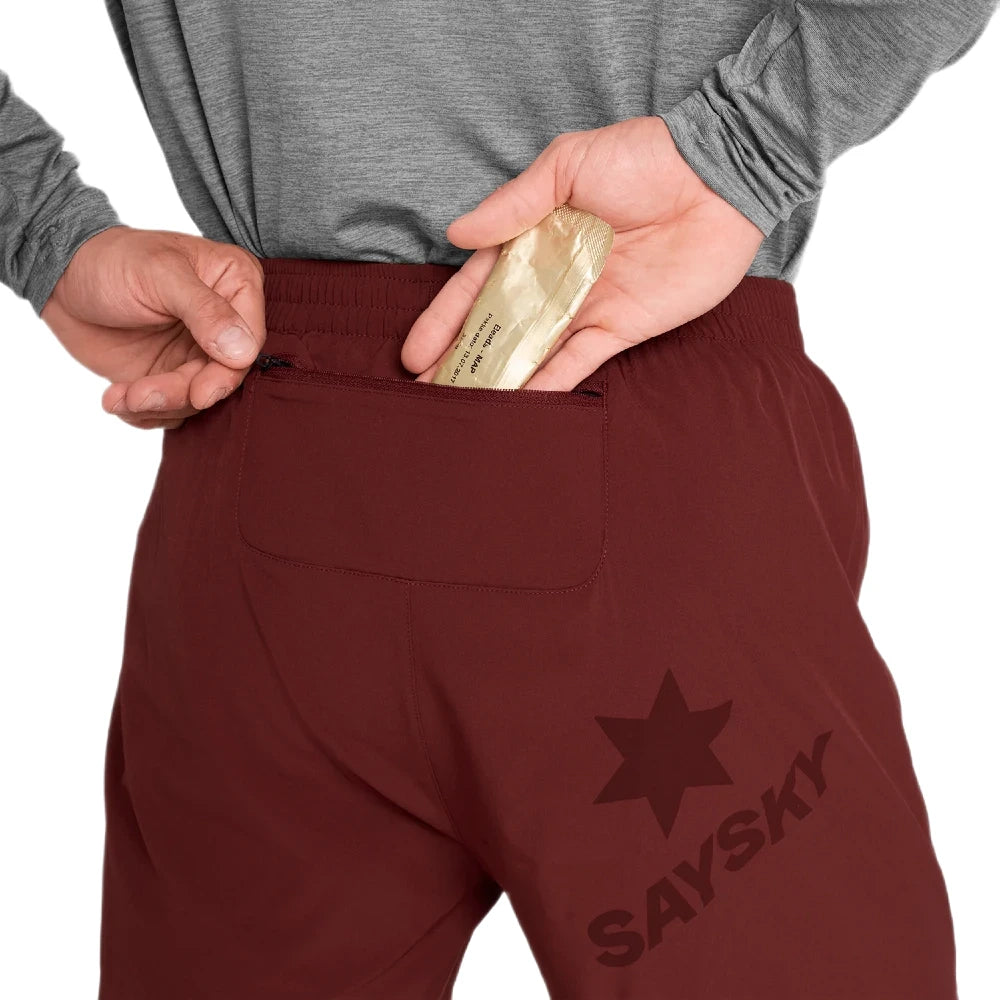 SAYSKY Pace 2 in 1 Shorts 5" - Red - Endurance Sport