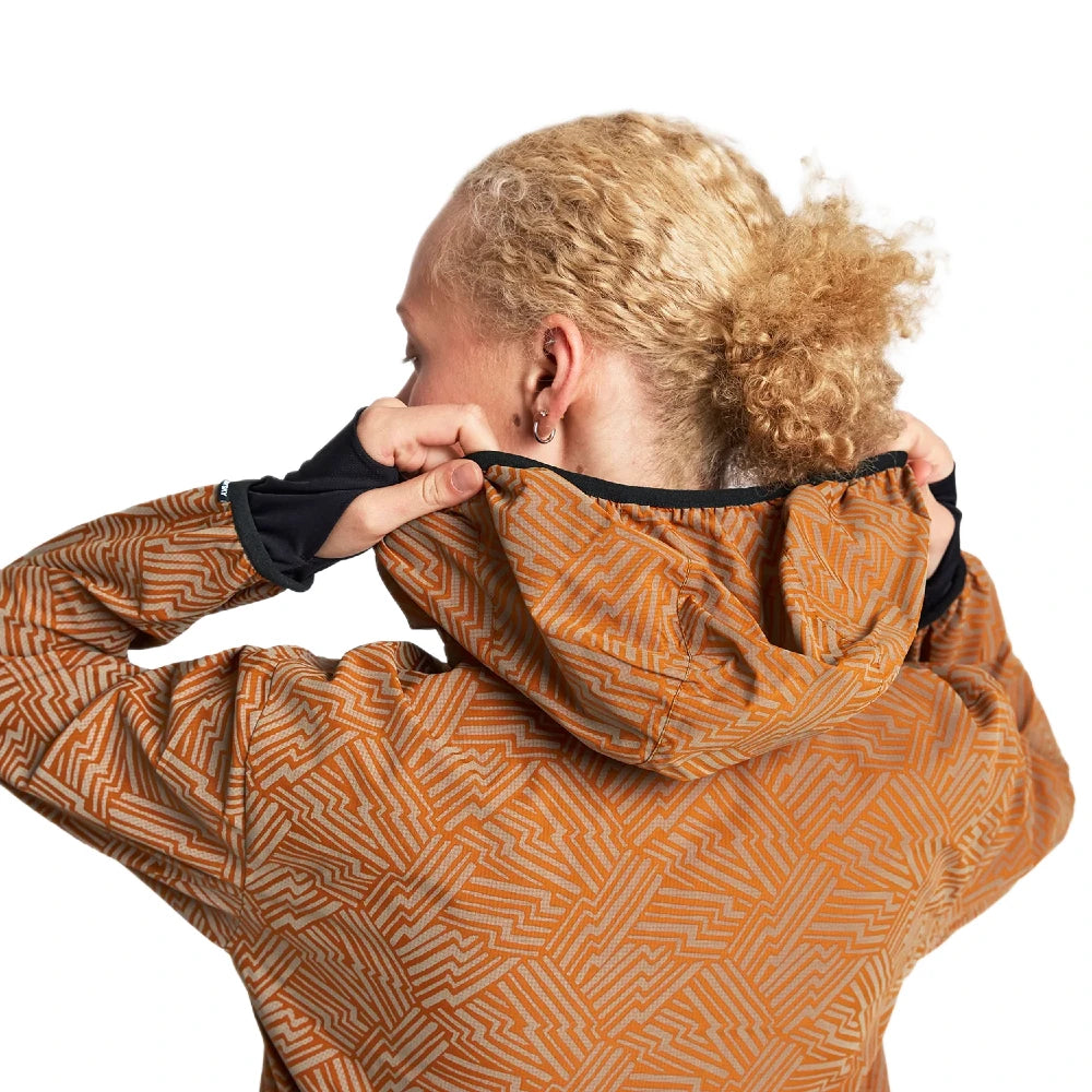 SAYSKY W Reflective Blaze Jacket - ORANGE AOP - Endurance Sport