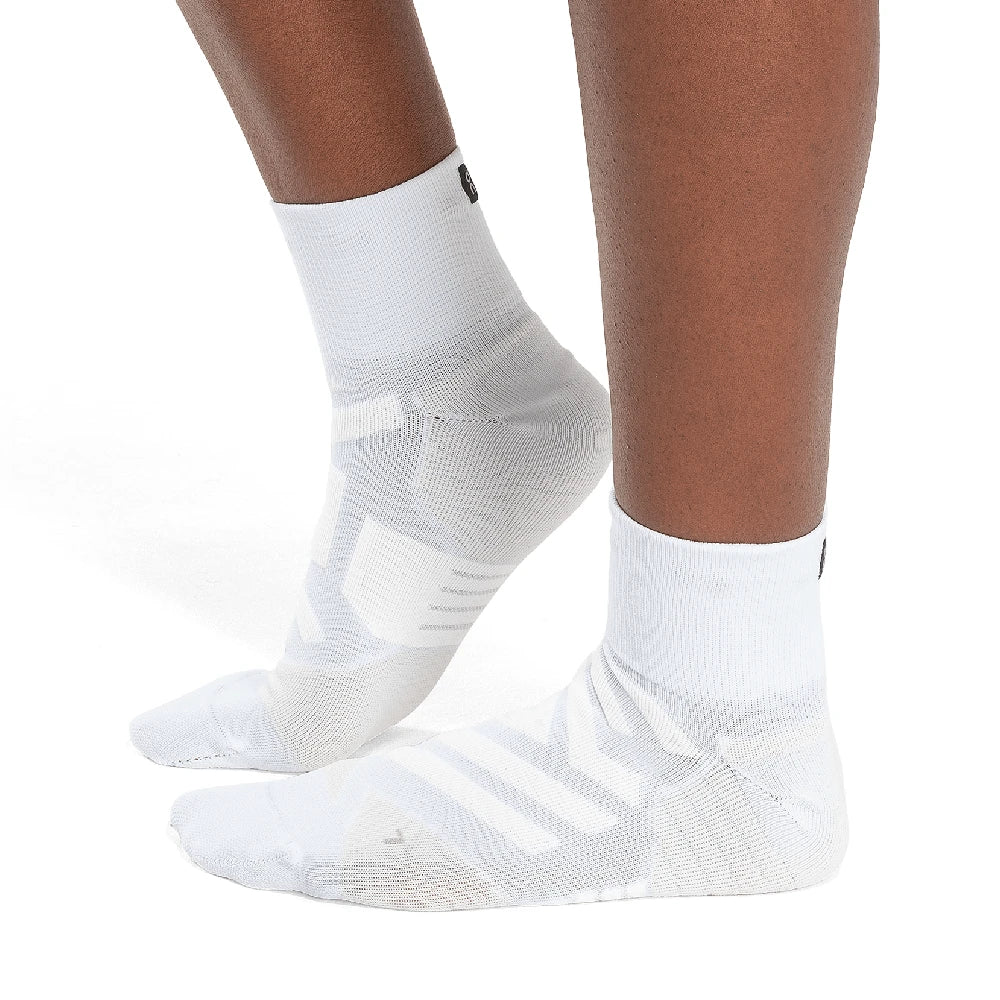 On Performance Mid Sock Herre - White/Ivory - Endurance Sport