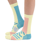 On Performance High Sock Dame - Hay/Rose - Endurance Sport