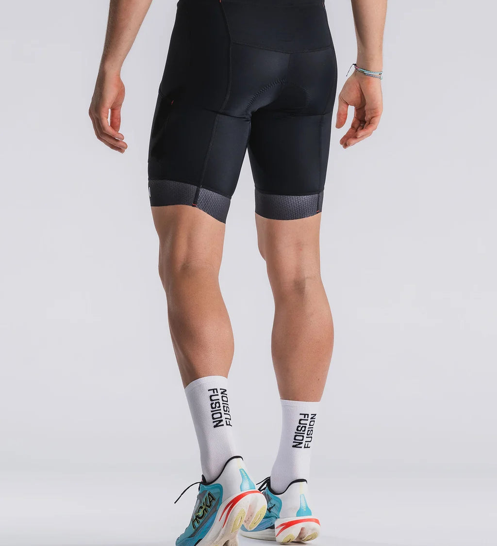 Fusion PWR Tri Tights Pocket - Black/Black