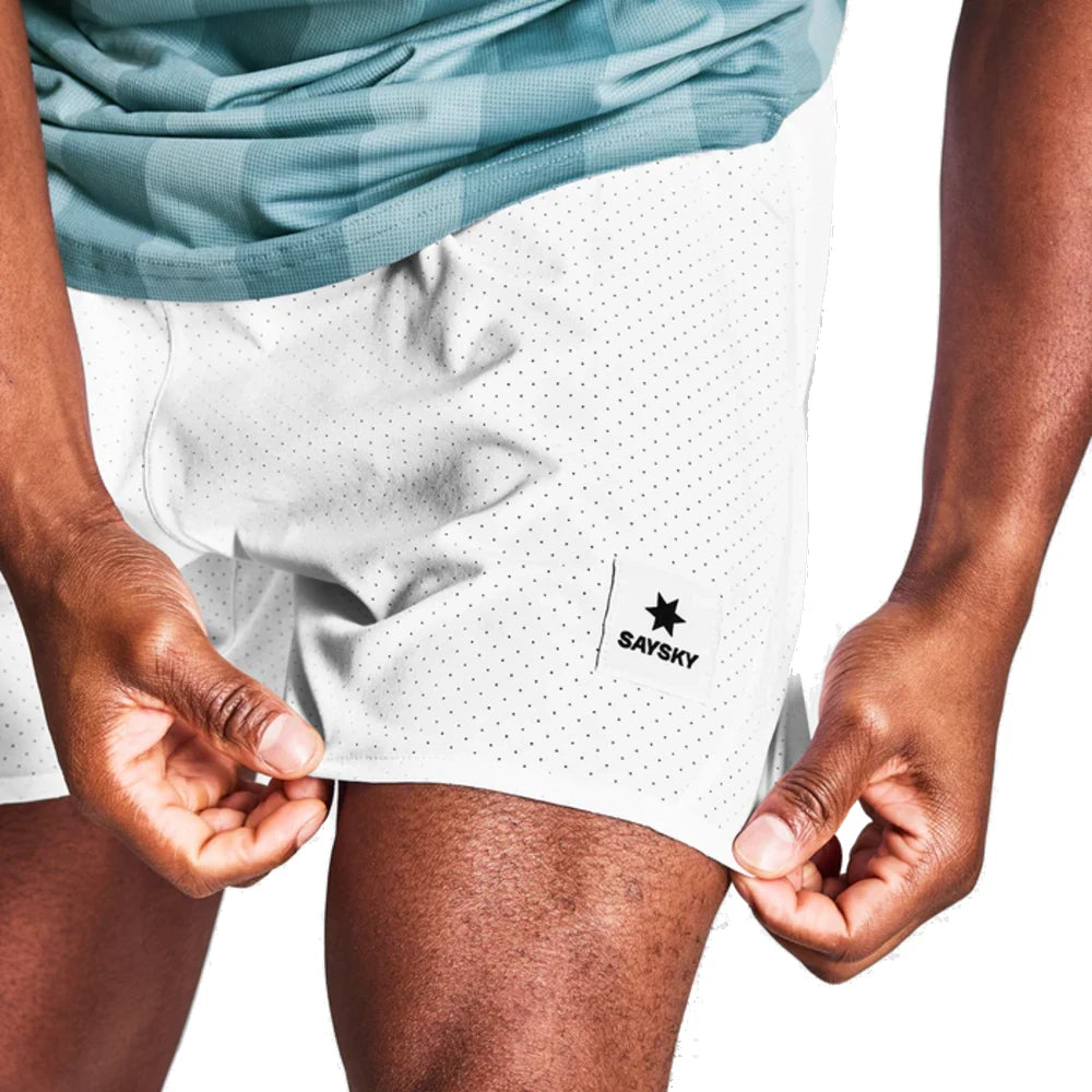 SAYSKY Pace Air Shorts 5'' - White - Endurance Sport