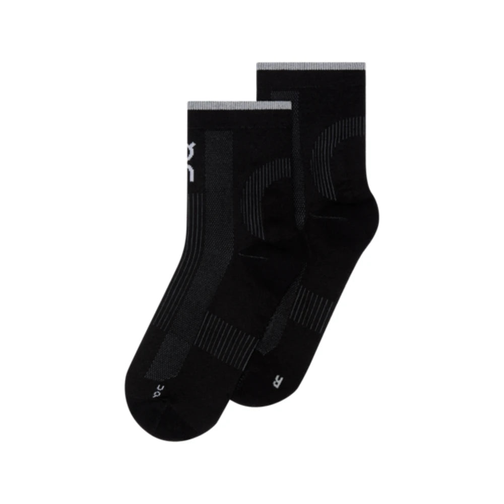 ON Performance Run Sock Mid - Black/Eclipse - Endurance Sport