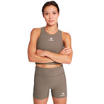 SAYSKY W Combat+ Rib Short Tights 4'' - Taupe - Endurance Sport