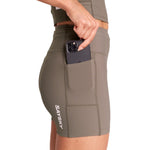 SAYSKY W Combat+ Rib Short Tights 4'' - Taupe - Endurance Sport