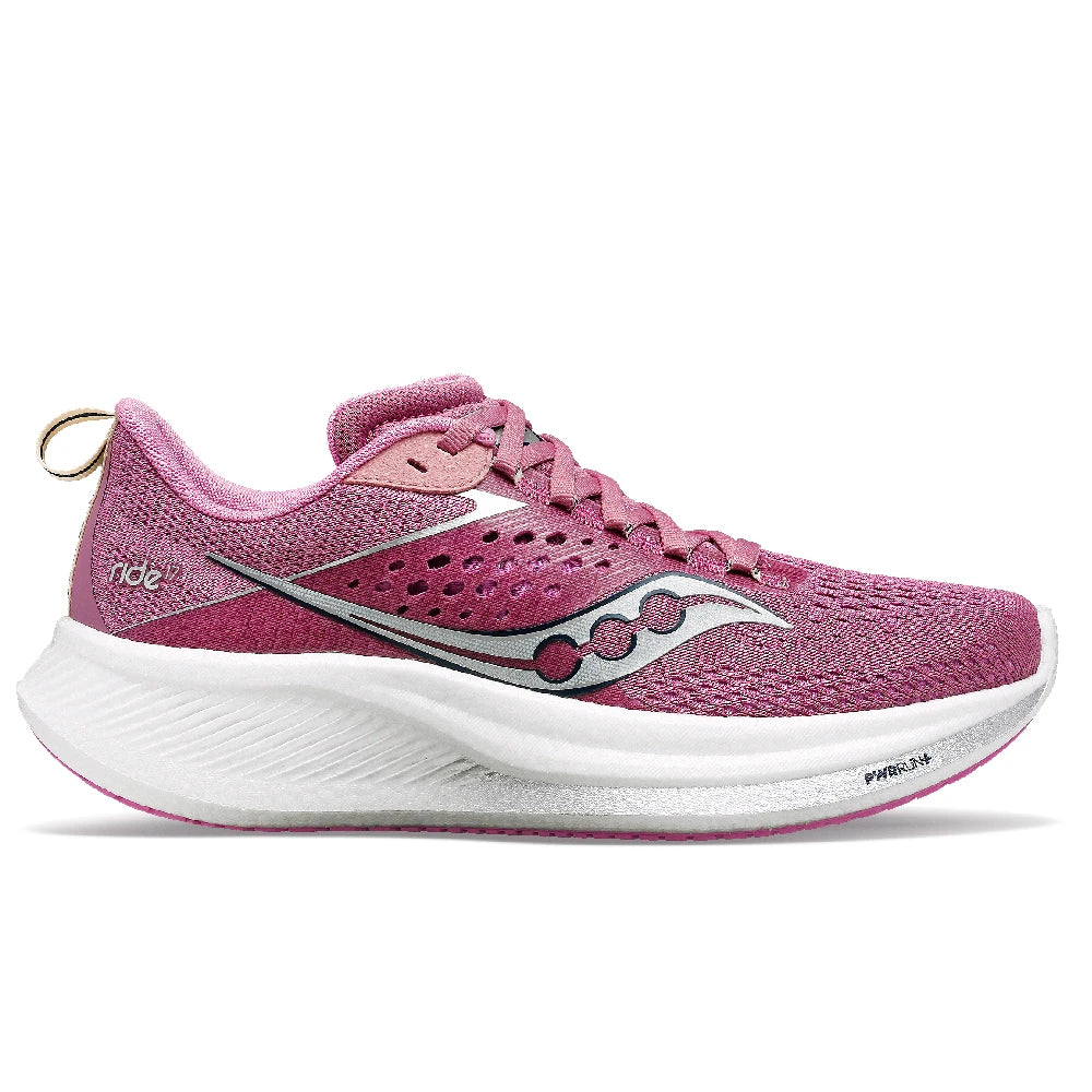 Saucony Ride 17 Dame - Orchid/Silver - Endurance Sport