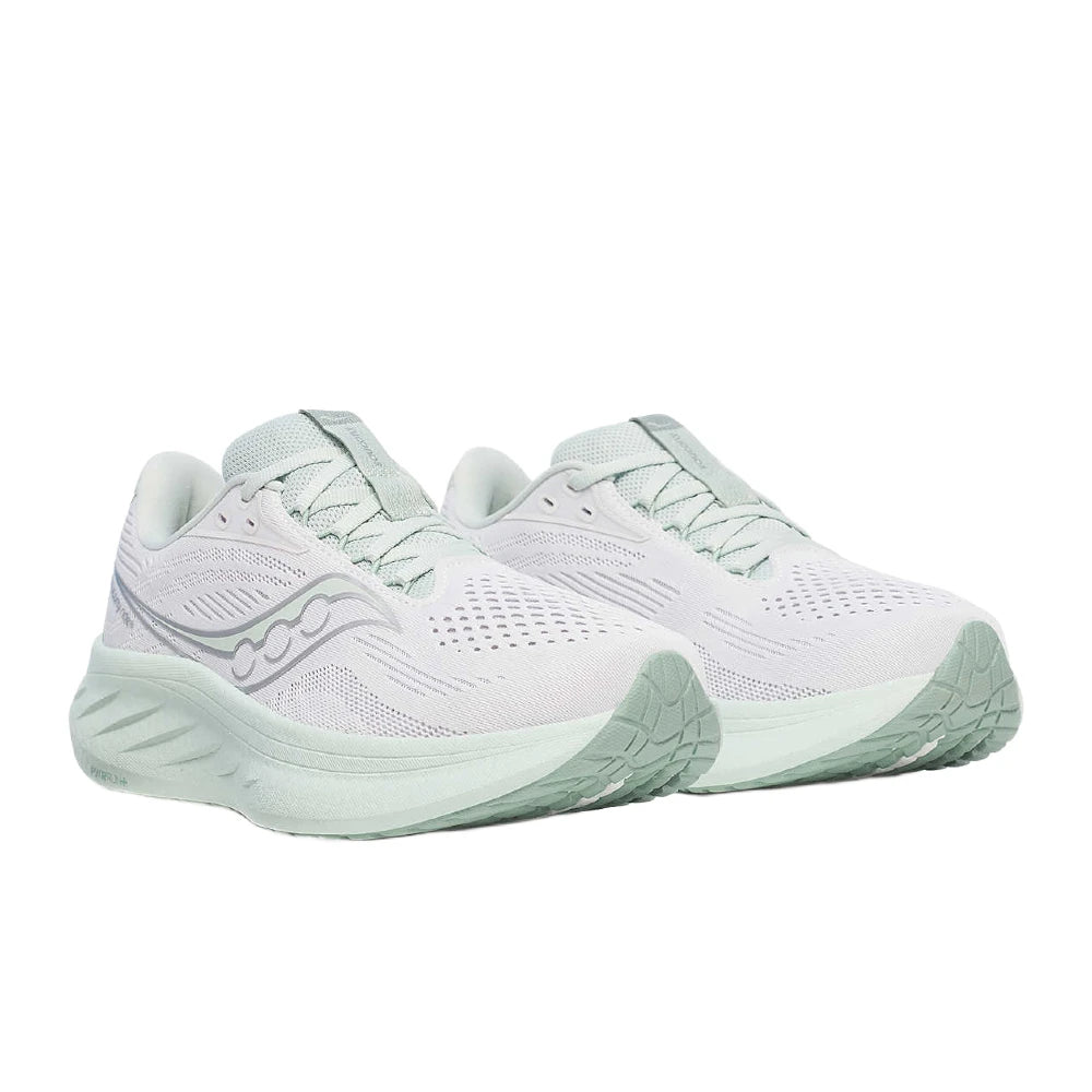 Saucony Ride 18 Dame - Fog/Mist - Endurance Sport