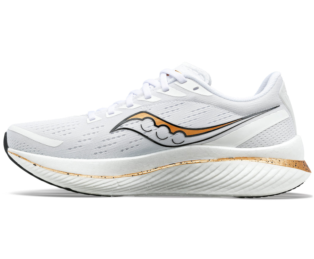 Saucony Endorphin SPEED 3 Herre - White/Gold - Endurance Sport