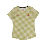 SAYSKY Checker Combat T-Shirt Dame - Green AOP - Endurance Sport