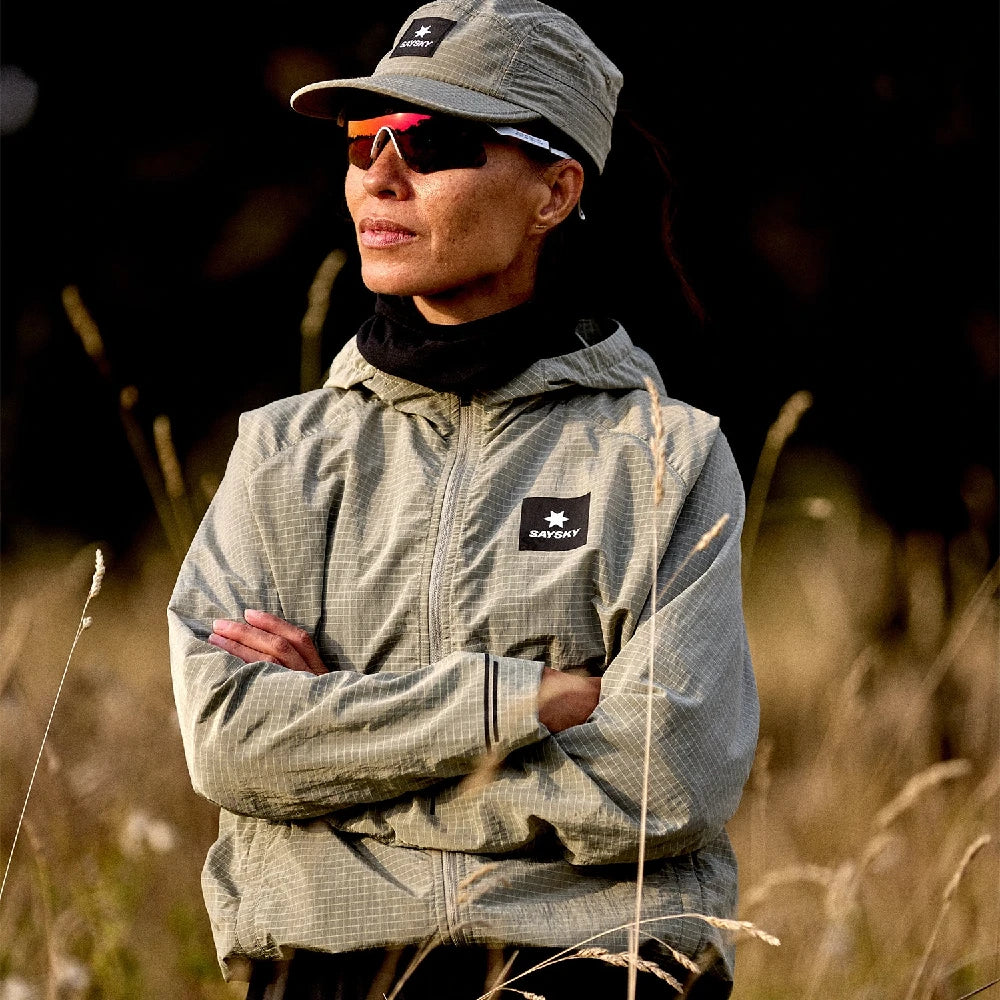 SAYSKY Clean Pace Hooded Jacket, dame - Beige - Endurance Sport