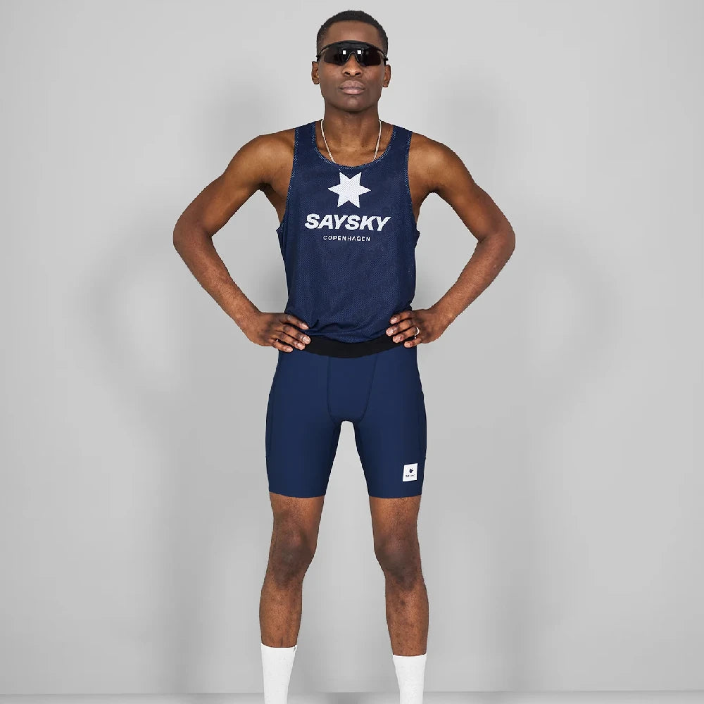 SAYSKY Combat+ Rib Short Tights 8" - Blue - Endurance Sport