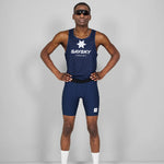 SAYSKY Combat+ Rib Short Tights 8" - Blue - Endurance Sport