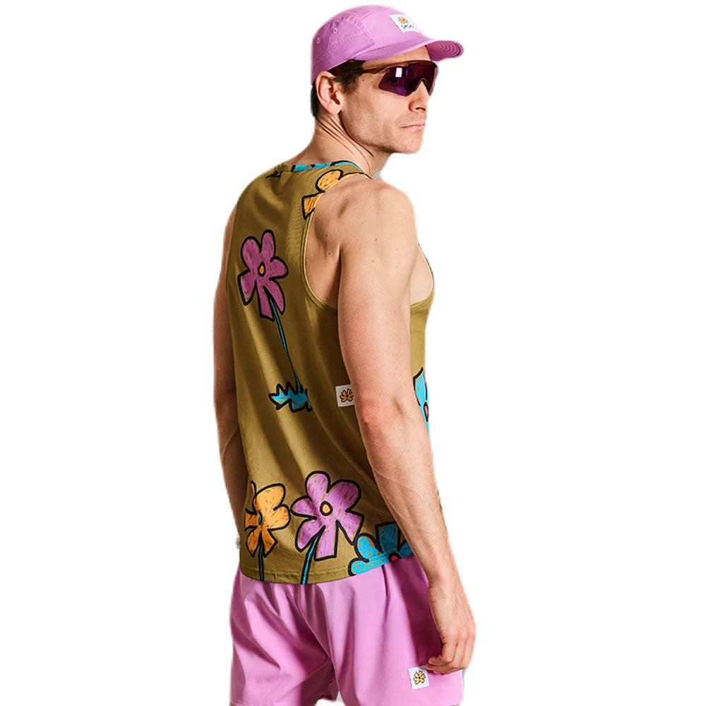 SAYSKY Flower Combat Singlet - Yellow - Endurance Sport