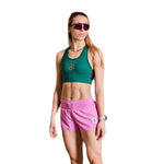 SAYSKY Flower Combat Sports Bra Dame - Green - Endurance Sport