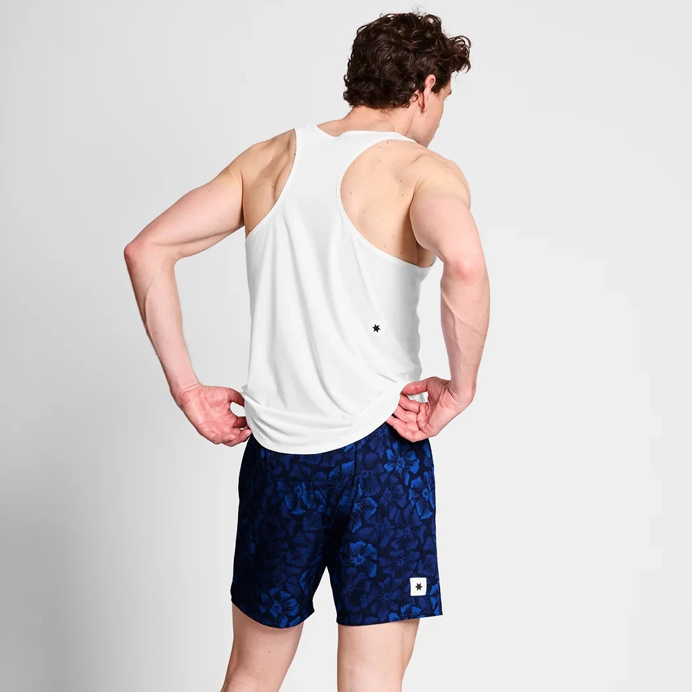 SAYSKY Flower Pace Shorts 5" - Blue AOP - Endurance Sport