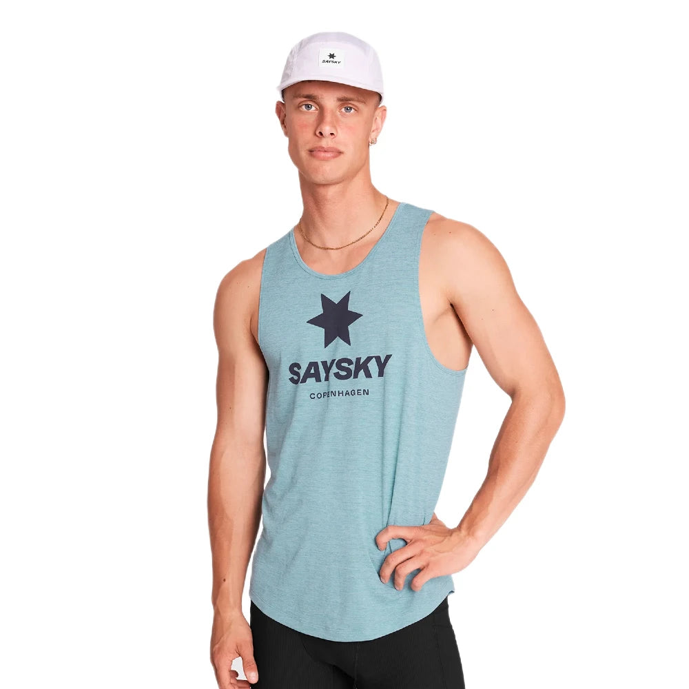 SAYSKY Logo Combat Pro Singlet - Blue - Endurance Sport