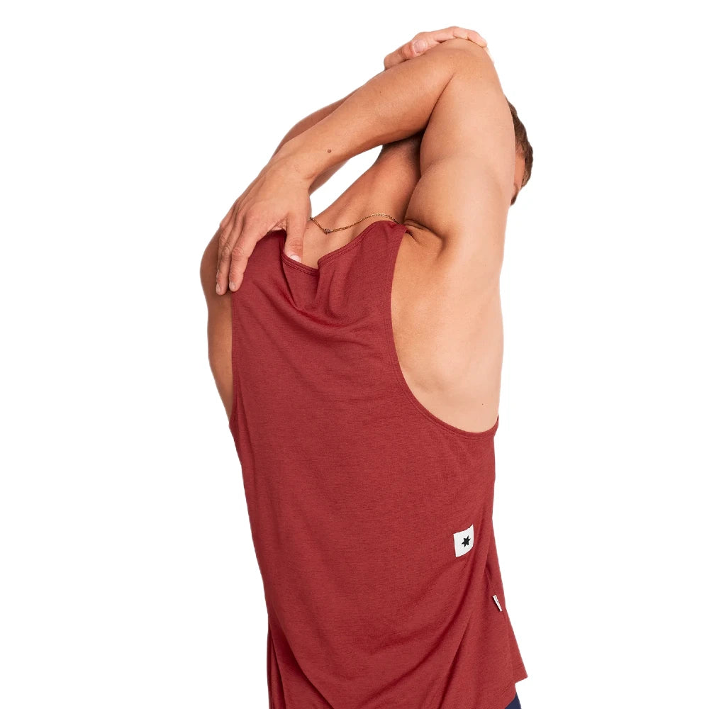 SAYSKY Logo Combat Pro Singlet - Red - Endurance Sport