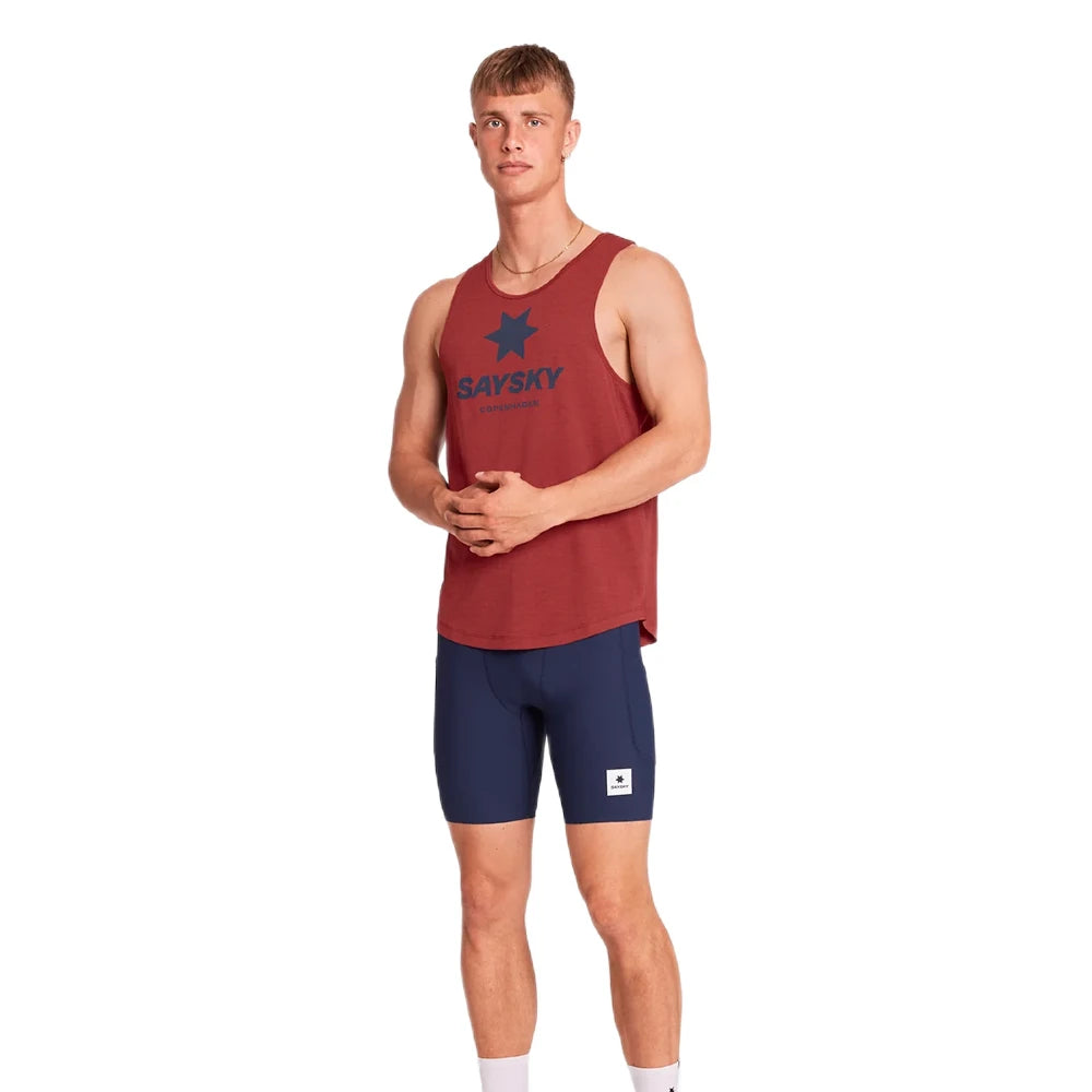 SAYSKY Logo Combat Pro Singlet - Red - Endurance Sport