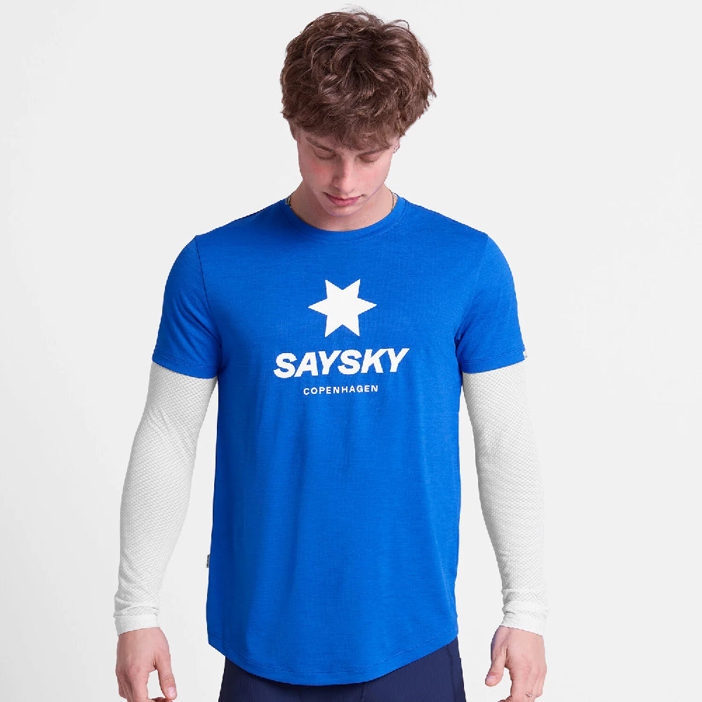 SAYSKY Logo Combat Pro T-shirt - 2017 Blue - Endurance Sport