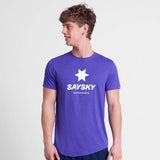 SAYSKY Logo Combat Pro T-shirt - 7012 Purple - Endurance Sport