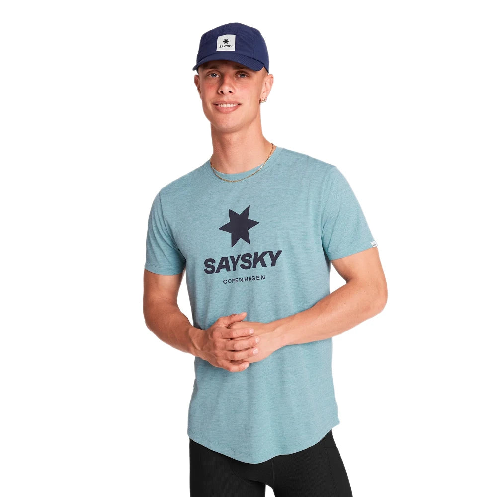 SAYSKY Logo Combat Pro T-shirt - Blue - Endurance Sport