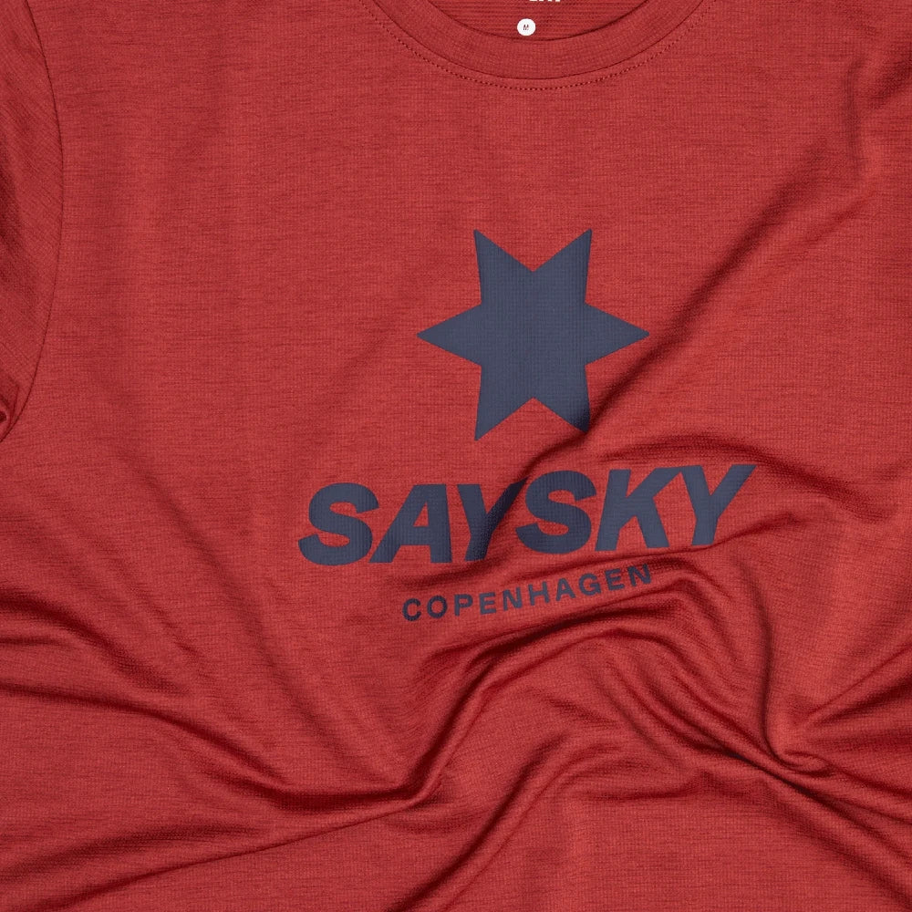 SAYSKY Logo Combat Pro T-shirt - Red - Endurance Sport