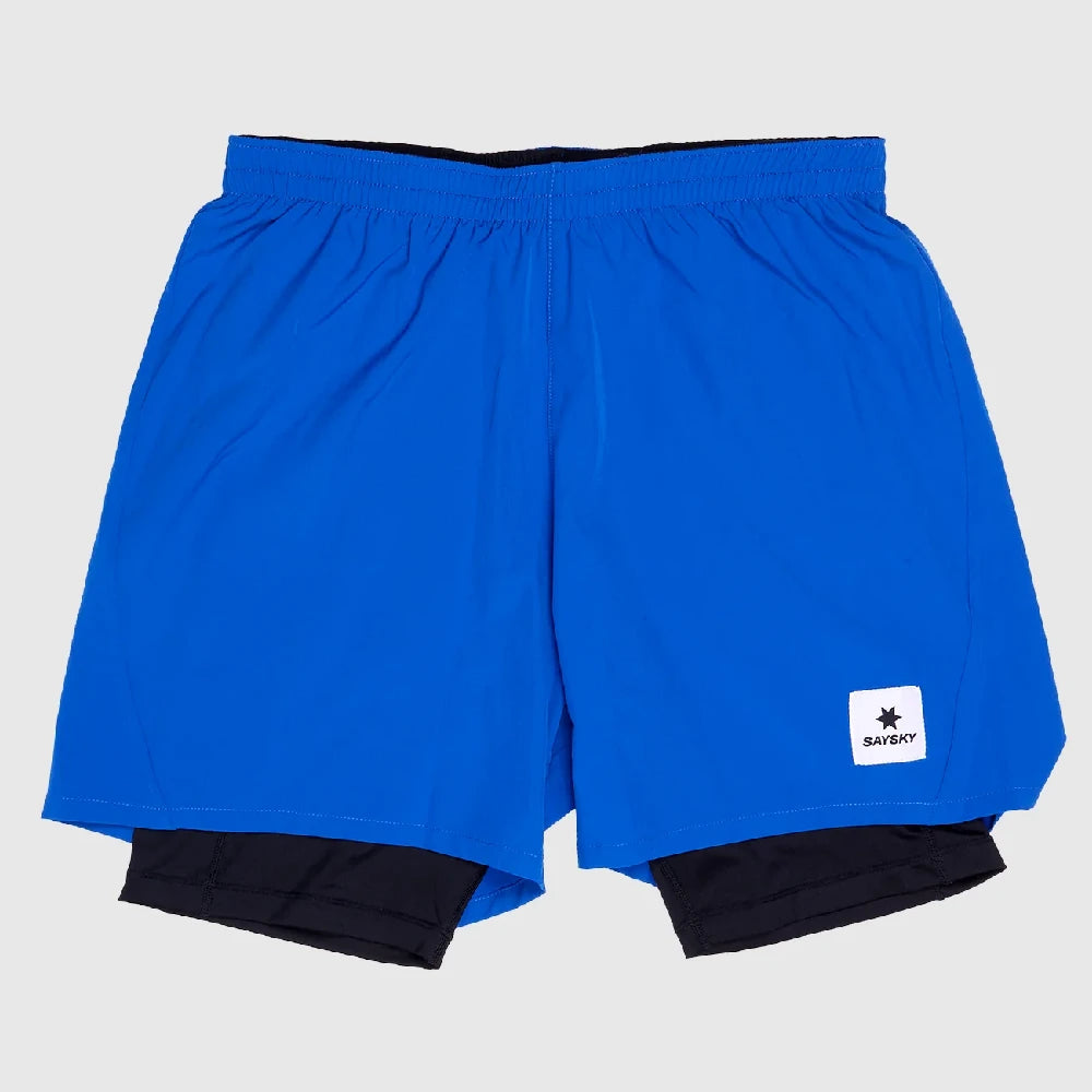 Saysky Pace 2 in 1 Shorts 5"- Blue - Endurance Sport