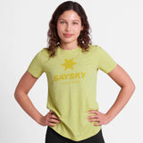 SAYSKY W Logo Combat Pro T-shirt - 4009 Yellow - Endurance Sport