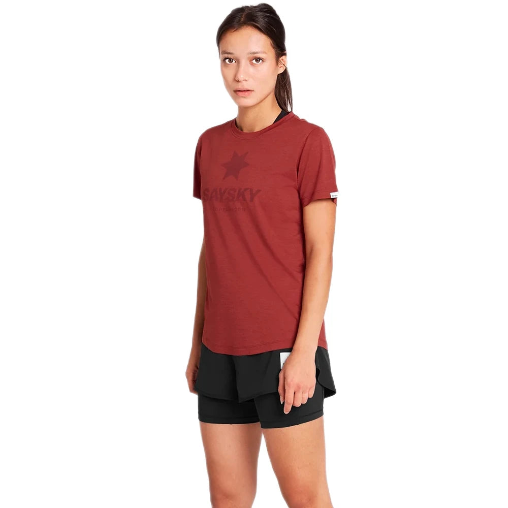 SAYSKY W Logo Combat Pro T-shirt - Red - Endurance Sport