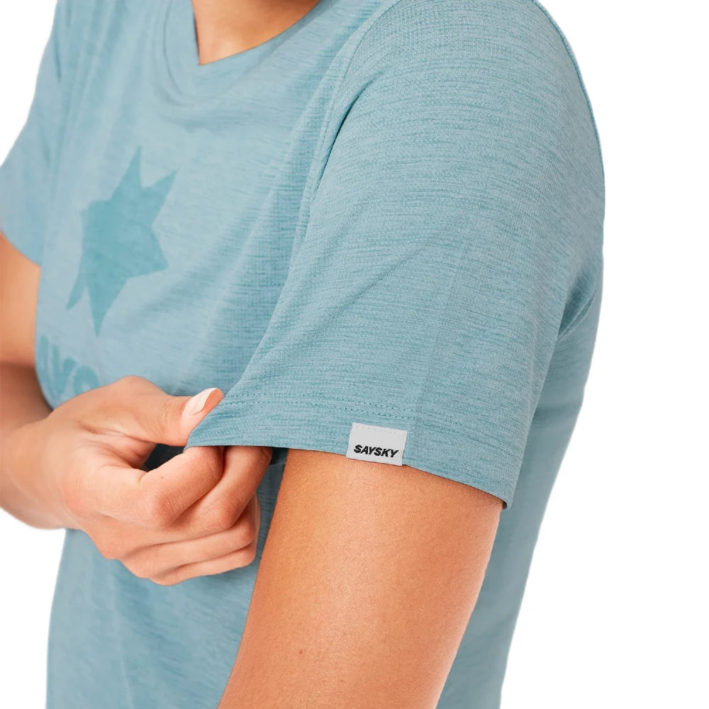 SAYSKY W Logo Combat Pro T-shirt - Blue - Endurance Sport