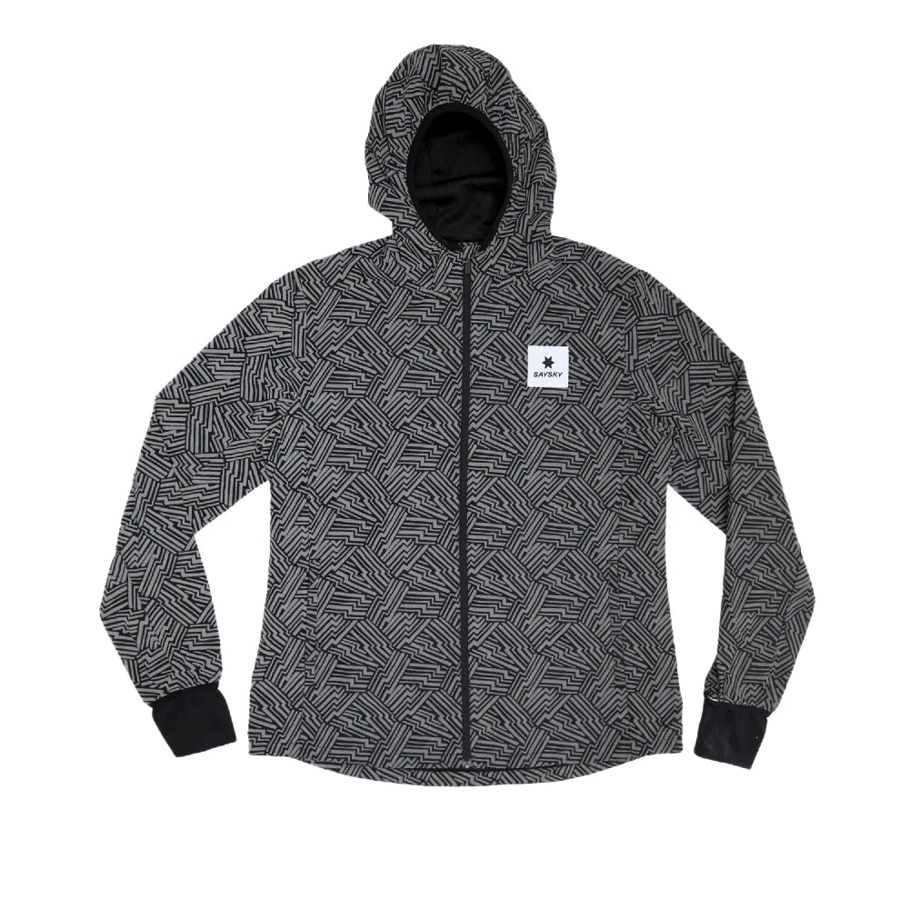 SAYSKY W Reflective Blaze Jacket - BLACK AOP - Endurance Sport