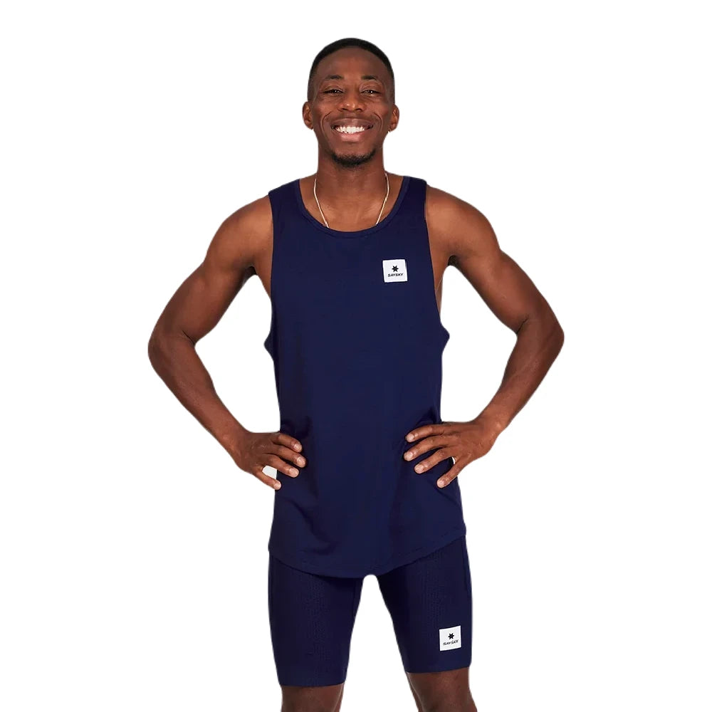 SAYSKY Clean Combat Singlet - Blue set fra fronten