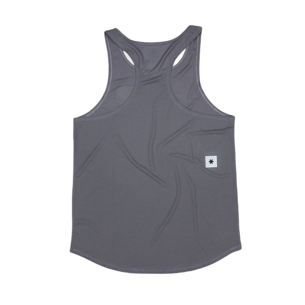 SAYSKY Clean Flow Singlet - Grey set fra ryggen