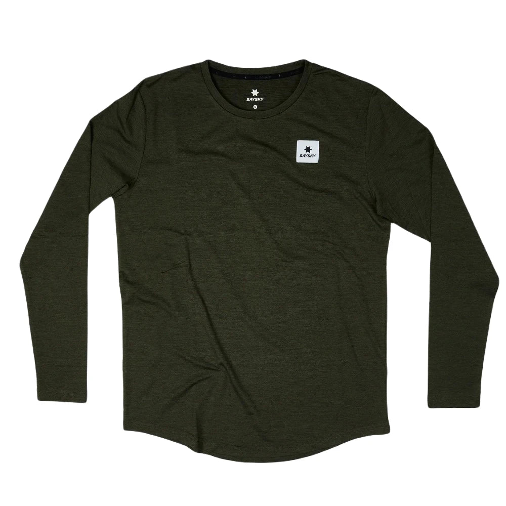 SAYSKY Clean Pace Longsleeve - Green set fra fronten